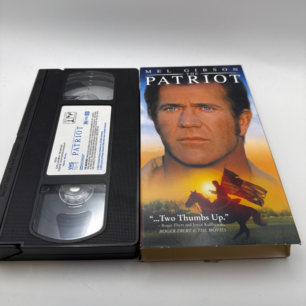 The Patriot VHS Mel Gibson Heath Ledger Columbia TriStar 2000 War Drama 05702